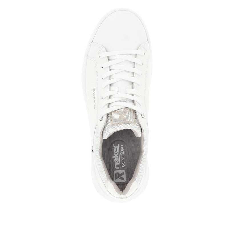 Rieker Artikelnummer U1100-80 Rieker Herren Sneaker Low pearl white Neueste Mode