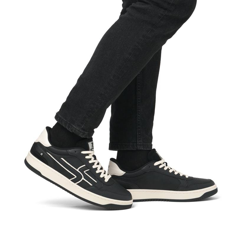 Rieker Artikelnummer U1900-00 Rieker Herren Sneaker Low urbanschwarz-weiß Neuheiten