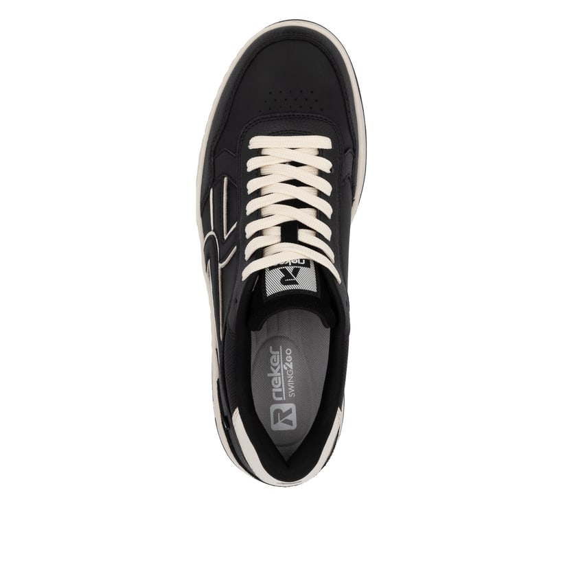 Rieker Artikelnummer U1900-00 Rieker Herren Sneaker Low urbanschwarz-weiß Neuheiten