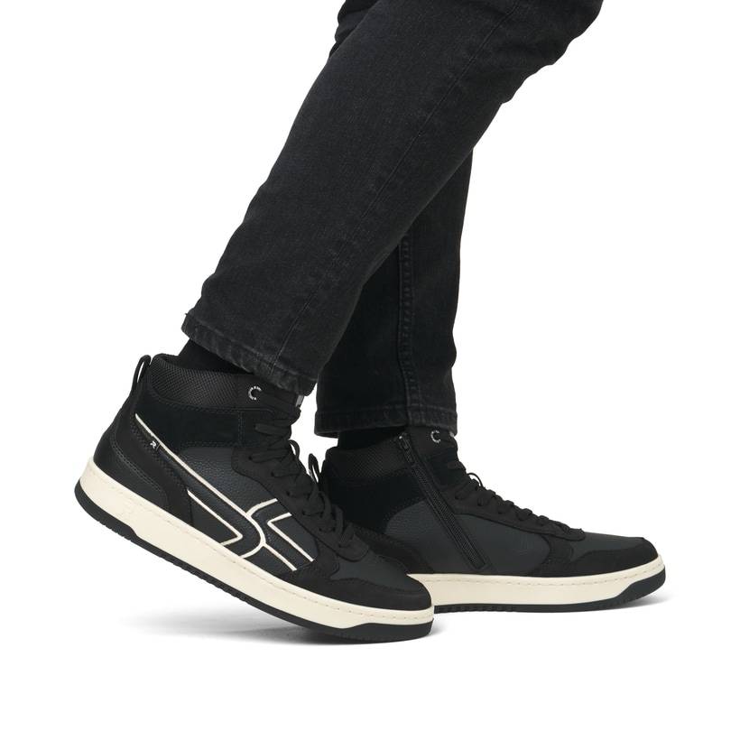 Rieker Artikelnummer U1970-00 Rieker Herren Sneaker High carbonschwarz Sonderangebote