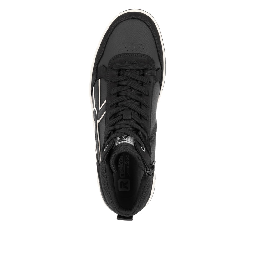 Rieker Artikelnummer U1970-00 Rieker Herren Sneaker High carbonschwarz Sonderangebote