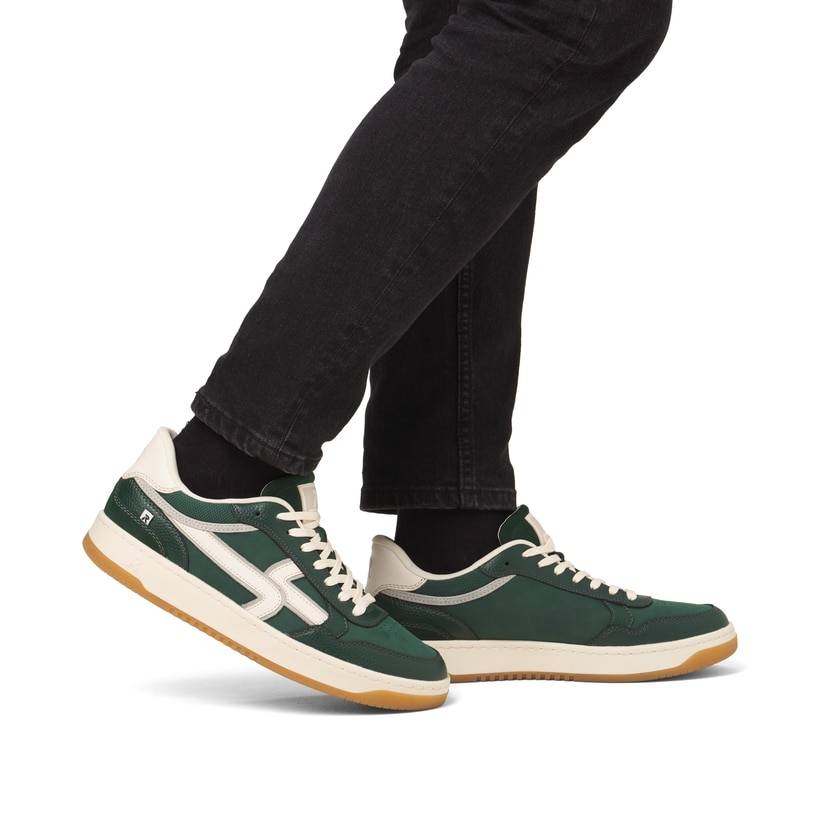 Rieker Artikelnummer U1900-54 Rieker Herren Sneaker Low waldgrün-weiß Riesige Ersparnisse