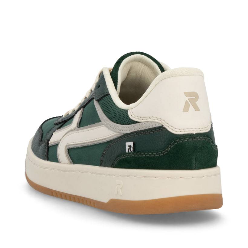 Rieker Artikelnummer U1900-54 Rieker Herren Sneaker Low waldgrün-weiß Riesige Ersparnisse