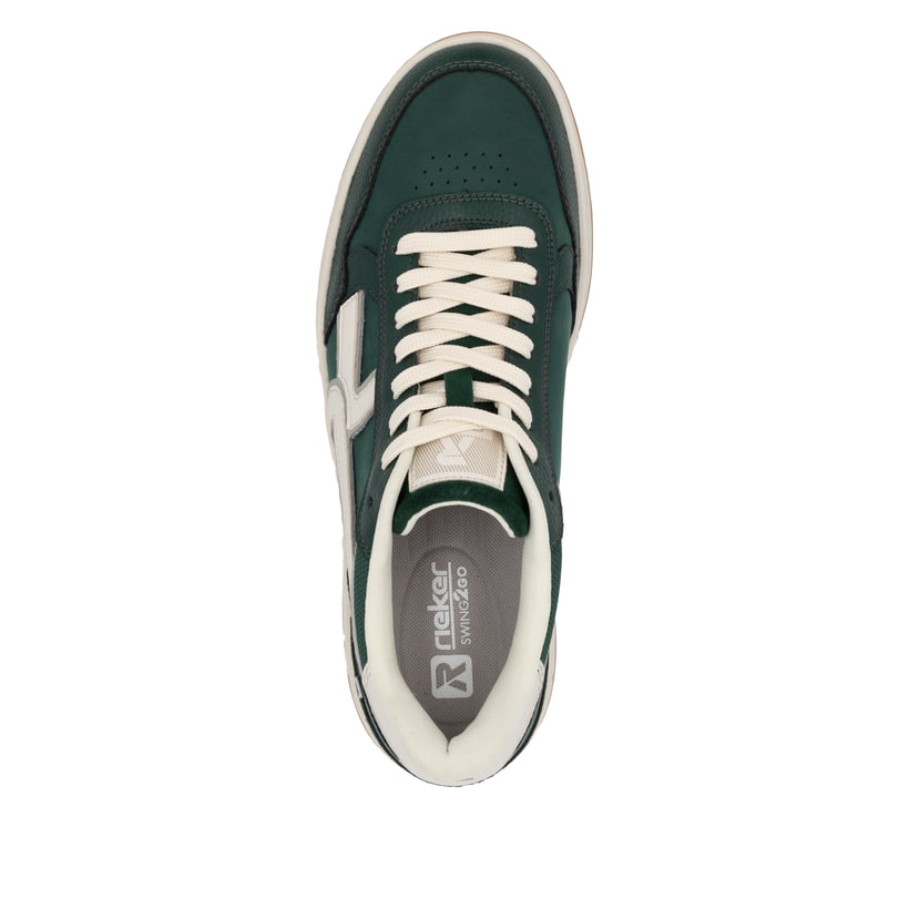 Rieker Artikelnummer U1900-54 Rieker Herren Sneaker Low waldgrün-weiß Riesige Ersparnisse