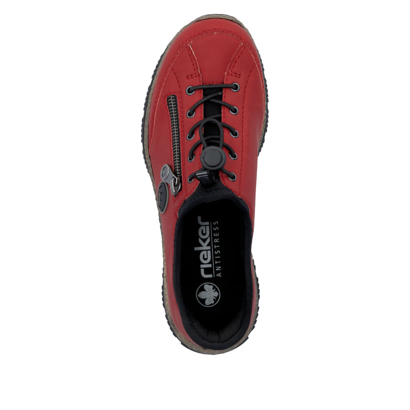 Rieker Artikelnummer N3267-33 Rieker Damen Slipper erdbeerrot Letzte 3 Tage