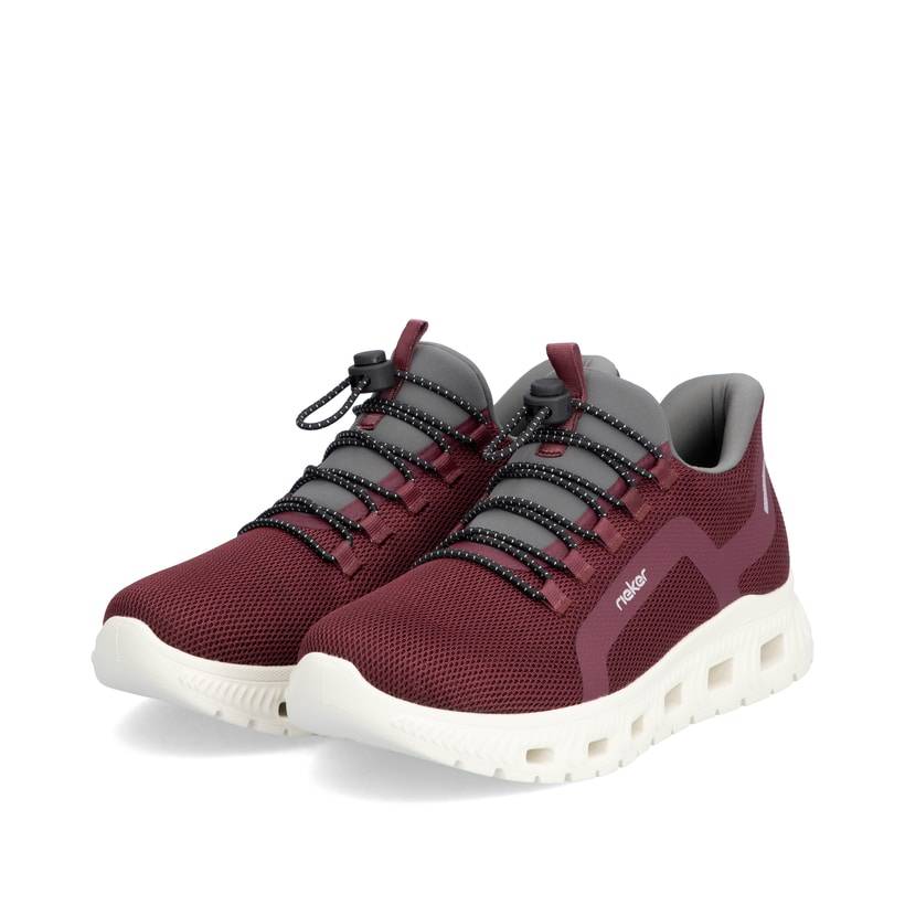 Rieker Artikelnummer M6066-30 Rieker Damen Slipper weinrot Neueste Stile