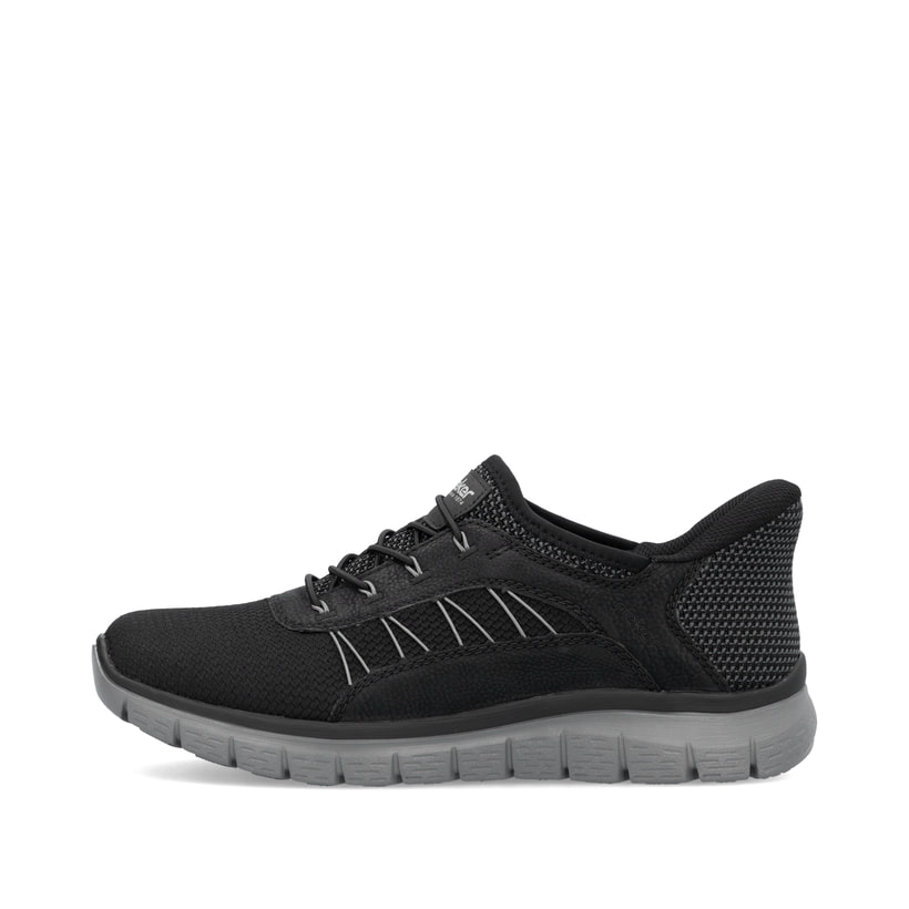 Rieker Artikelnummer B6656-00 Rieker Herren Slipper asphaltschwarz Letzter Tag
