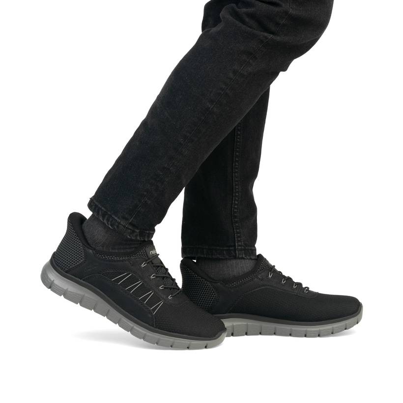 Rieker Artikelnummer B6656-00 Rieker Herren Slipper asphaltschwarz Letzter Tag