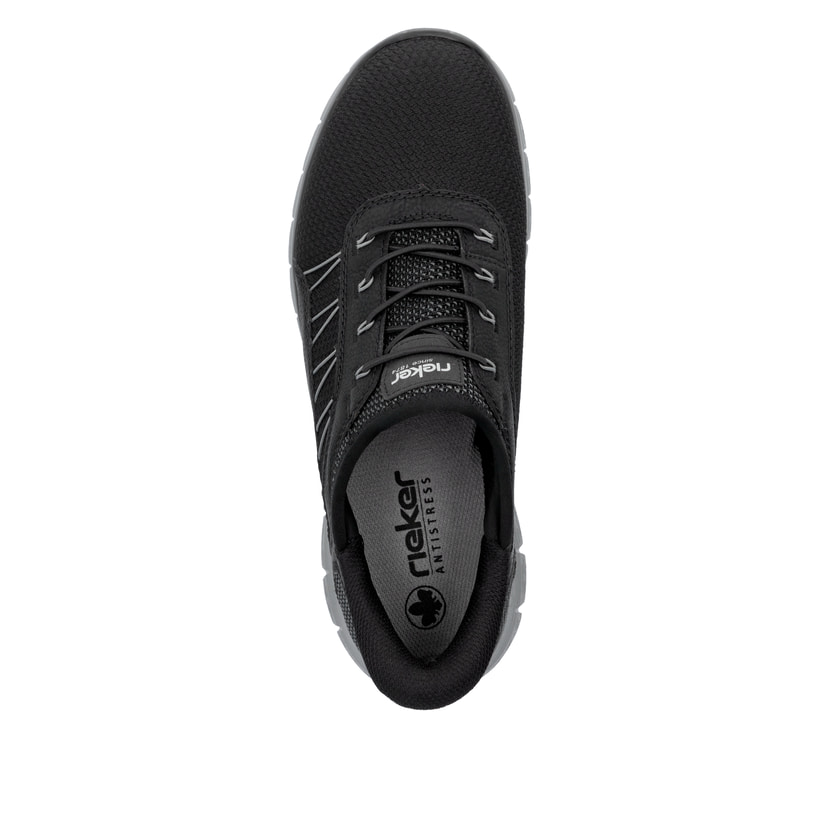 Rieker Artikelnummer B6656-00 Rieker Herren Slipper asphaltschwarz Letzter Tag