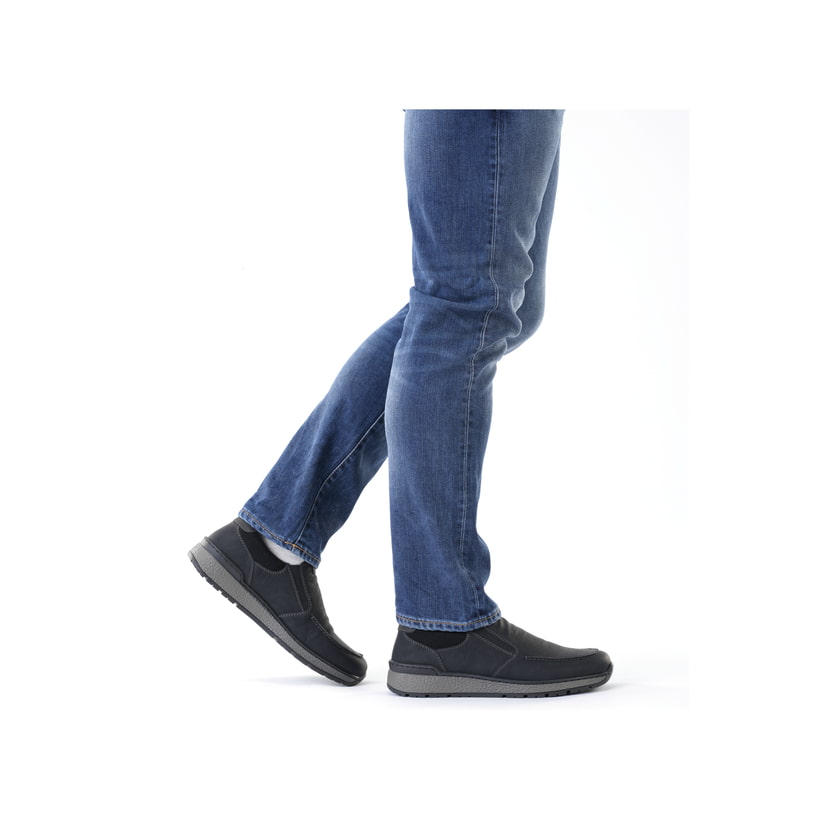 Rieker Artikelnummer B9062-00 Rieker Herren Slipper asphaltschwarz Riesige Rabatte