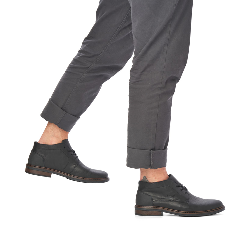 Rieker Artikelnummer 17604-00 Rieker Herren Schnürschuhe tiefschwarz 50% Rabatt mit kostenlosem Versand