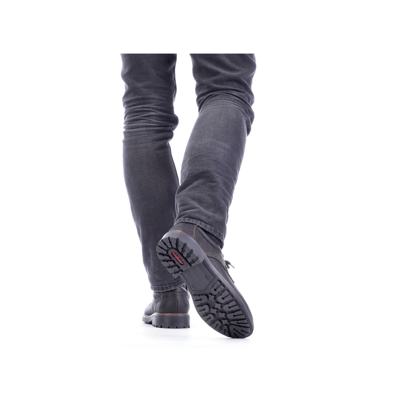 Rieker Artikelnummer B4610-00 Rieker Herren Schnürschuhe nachtschwarz Clearance-Verkauf