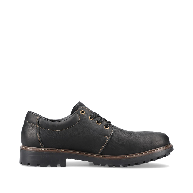 Rieker Artikelnummer B4610-00 Rieker Herren Schnürschuhe nachtschwarz Clearance-Verkauf