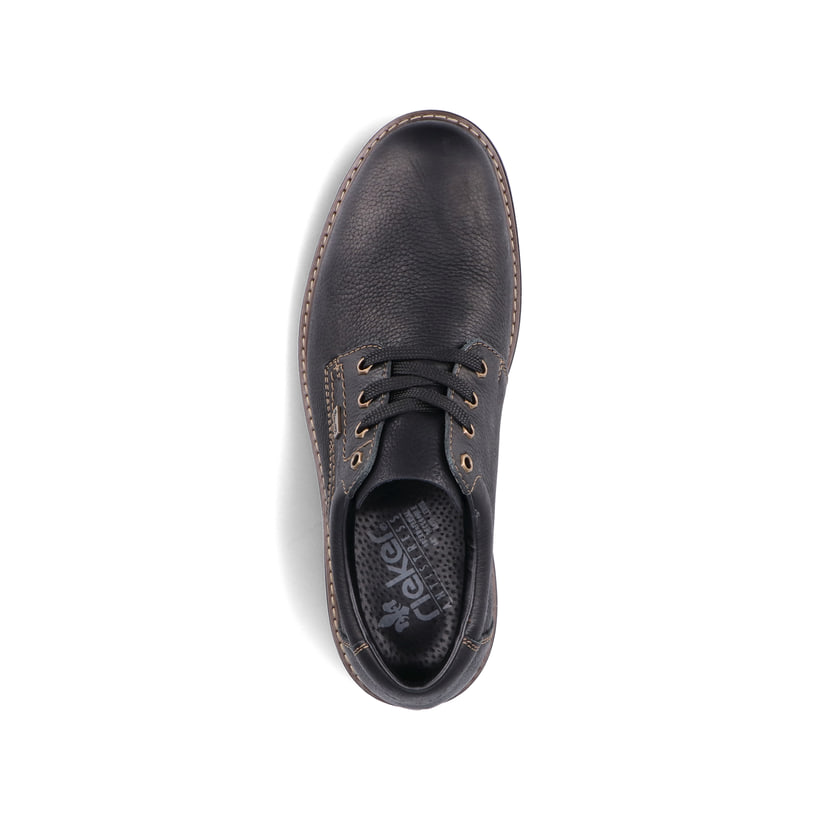 Rieker Artikelnummer B4610-00 Rieker Herren Schnürschuhe nachtschwarz Clearance-Verkauf