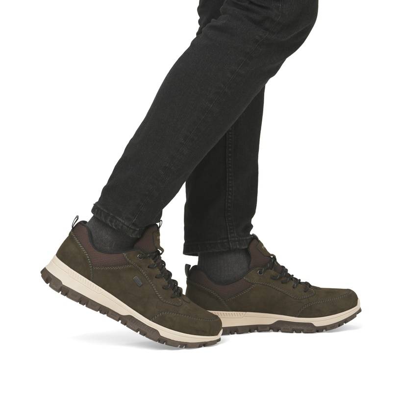 Rieker Artikelnummer 35503-54 Rieker Herren Schnürschuhe khakigrün Kostenloser Versand international
