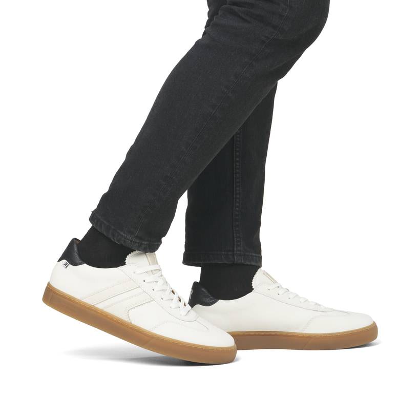 Rieker Artikelnummer U0707-80 Rieker Herren Sneaker Low reinweiß Begrenzt auf 3 Tage