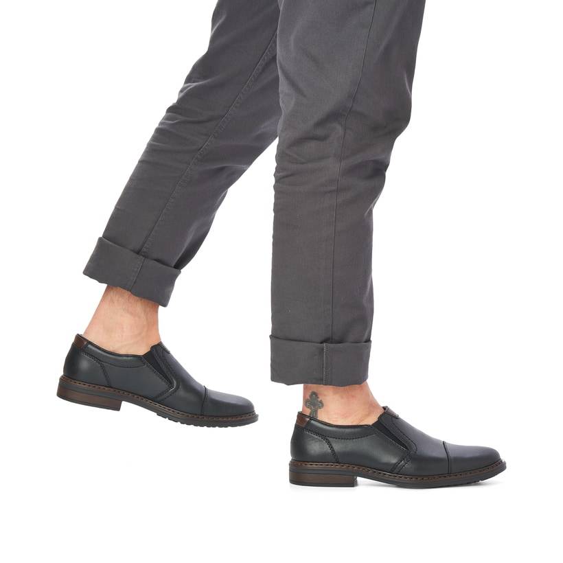 Rieker Artikelnummer 17659-00 Rieker Herren Slipper mattschwarz Black Friday Preise