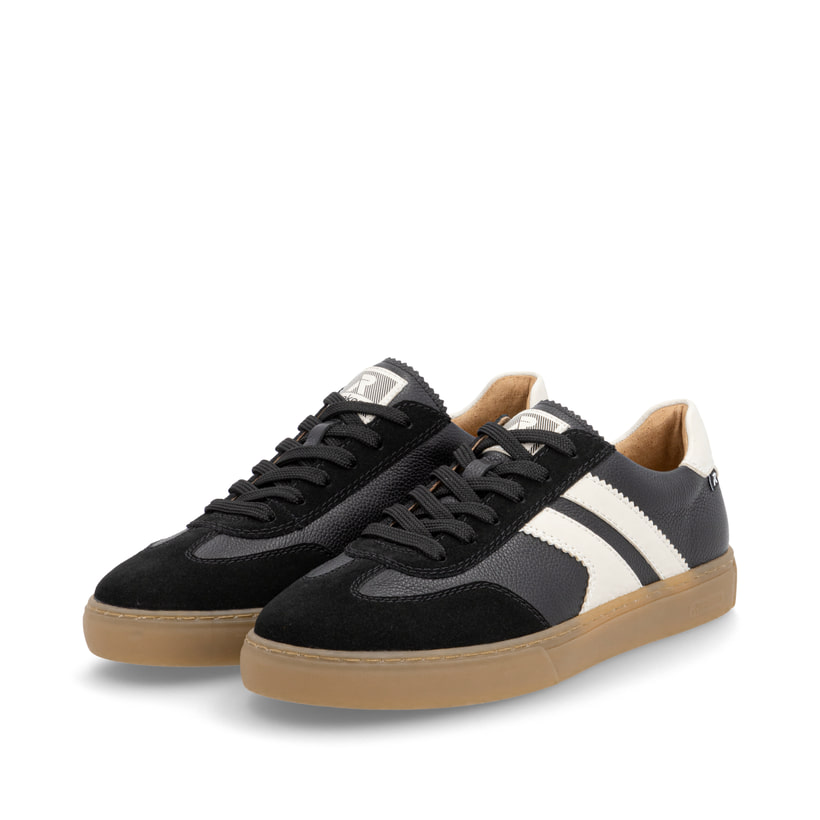 Rieker Artikelnummer U0707-00 Rieker Herren Sneaker Low carbonschwarz-weiß Im Verkauf