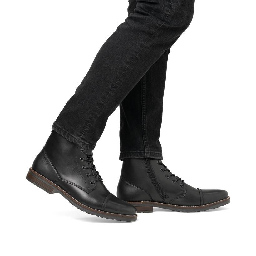 Rieker Artikelnummer 33205-00 Rieker Herren Schnürstiefel graphitschwarz Outlet