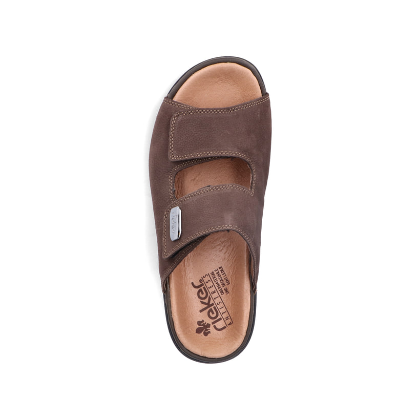 Rieker Artikelnummer 25590-25 Rieker Herren Pantoletten schwarzbraun Auslauf