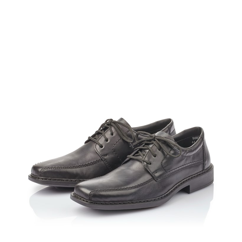 Rieker Artikelnummer B0812-00 Rieker Herren Schnürschuhe nachtschwarz Hotsell