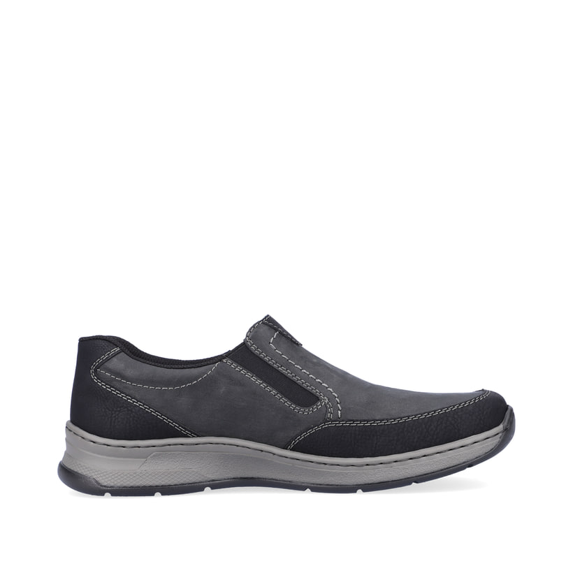 Rieker Artikelnummer 14362-00 Rieker Herren Slipper asphaltschwarz im Angebot