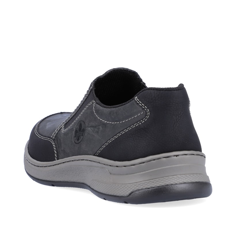 Rieker Artikelnummer 14362-00 Rieker Herren Slipper asphaltschwarz im Angebot