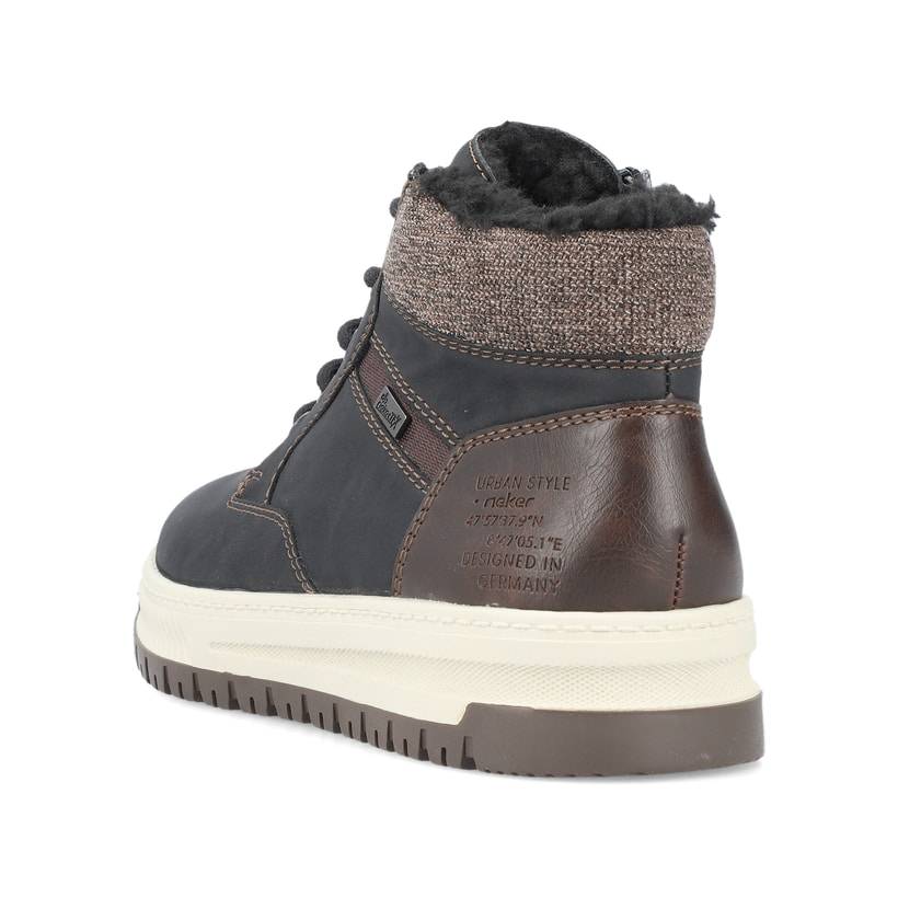 Rieker Artikelnummer 38542-00 Rieker Herren Schnürstiefel asphaltschwarz Meist gekauft