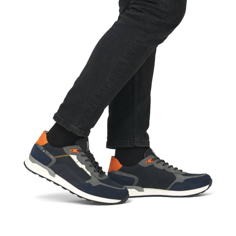 Rieker Artikelnummer U0308-14 Rieker Herren Sneaker Low dunkelblau-grau Blitzverkäufe