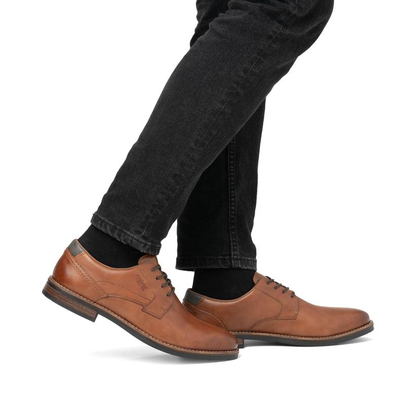 Rieker Artikelnummer 13523-24 Rieker Herren Schnürschuhe karamellbraun Fabrik Onlineshop
