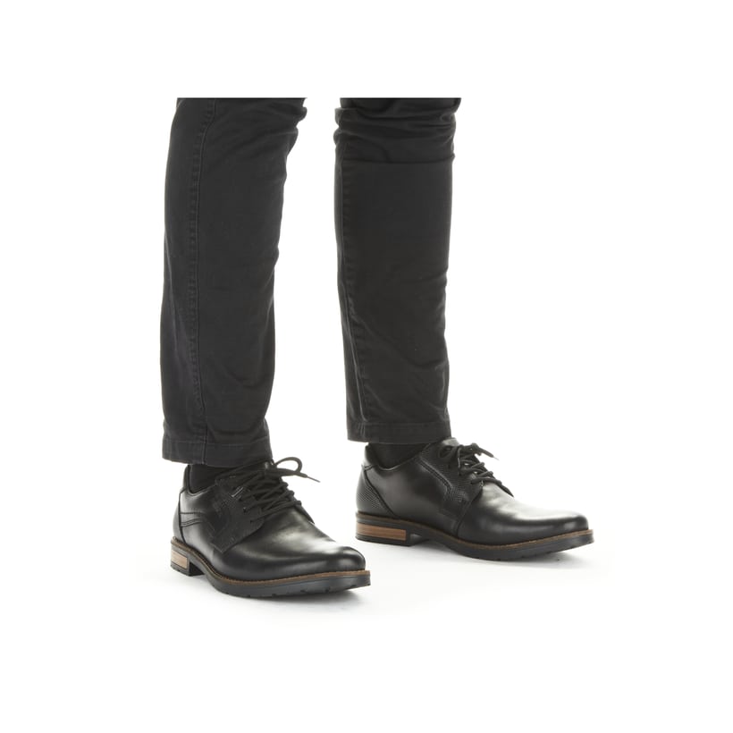 Rieker Artikelnummer 14603-00 Rieker Herren Schnürschuhe glanzschwarz Sonderangebot