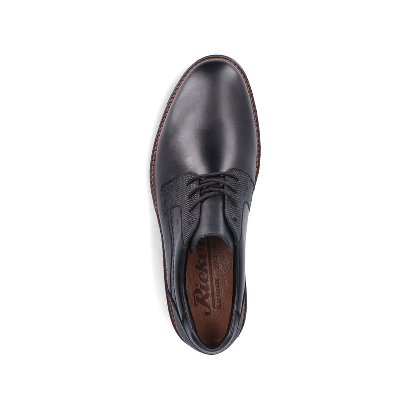 Rieker Artikelnummer 14603-00 Rieker Herren Schnürschuhe glanzschwarz Sonderangebot