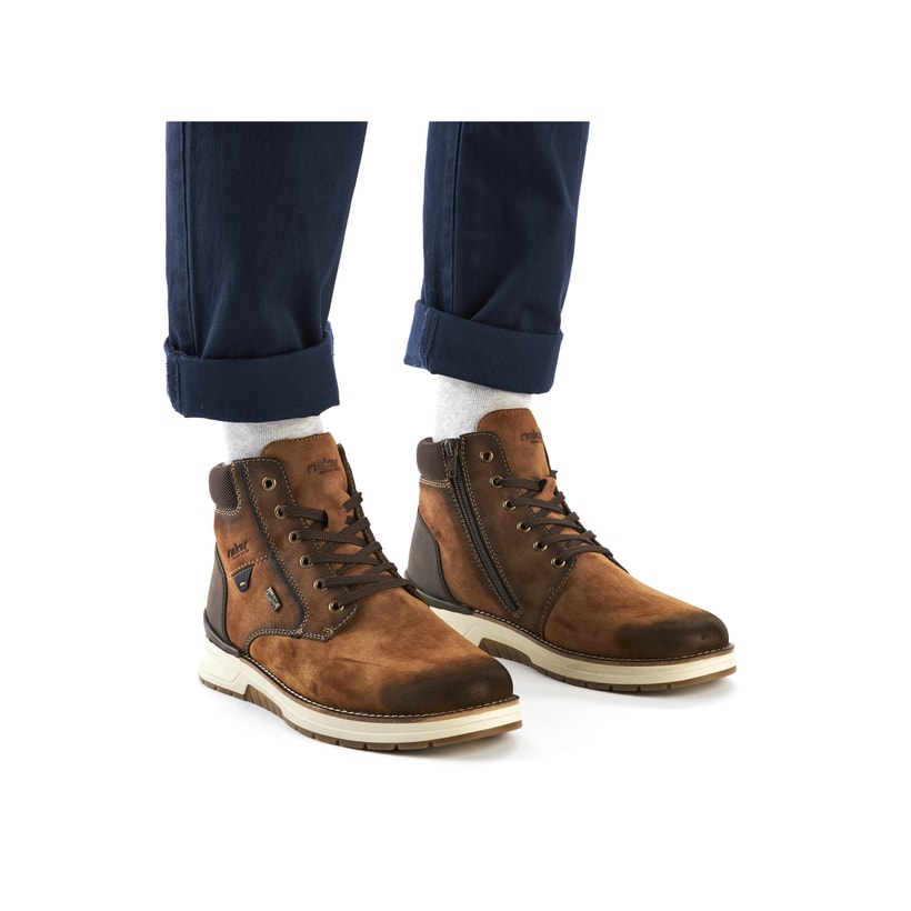 Rieker Artikelnummer 32332-24 Rieker Herren Schnürstiefel karamellbraun Großer Ausverkauf