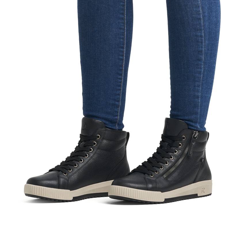 Rieker Artikelnummer W0164-00 Rieker Damen Sneaker High carbonschwarz Weihnachtsangebot