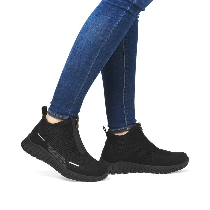 Rieker Artikelnummer M5351-00 Rieker Damen Slipper tiefschwarz Valentinstagsangebot