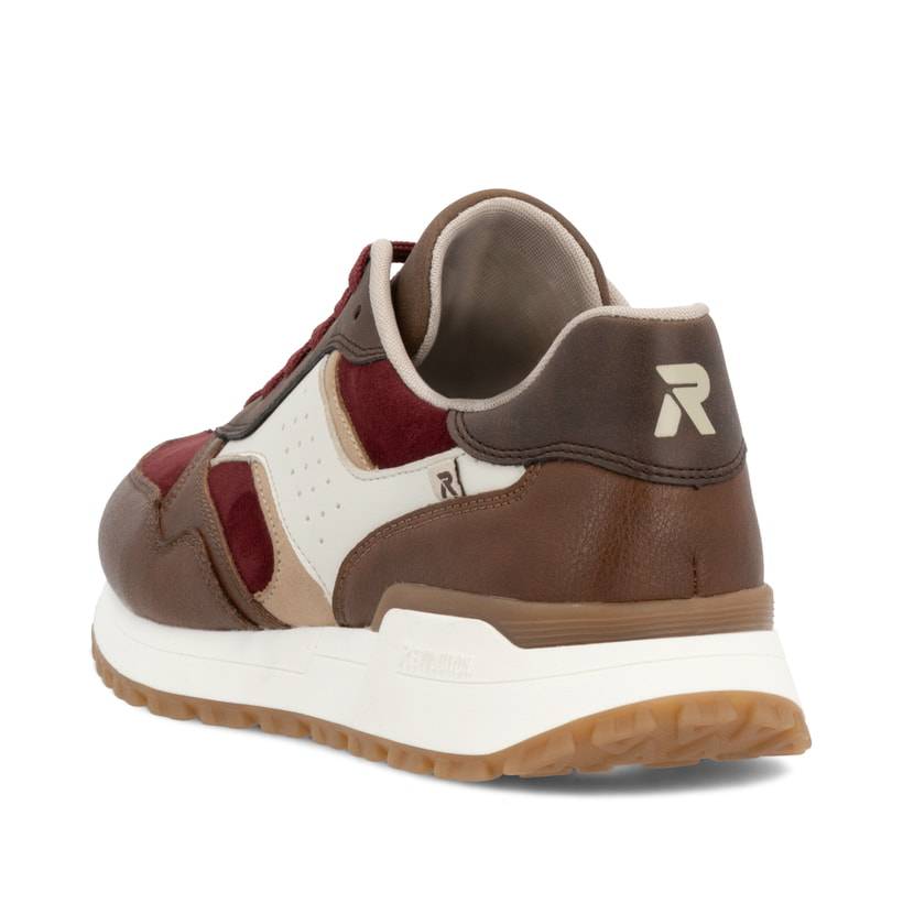 Rieker Artikelnummer W0607-35 Rieker Damen Sneaker Low zimtbraun-rubinrot Heißer Verkauf