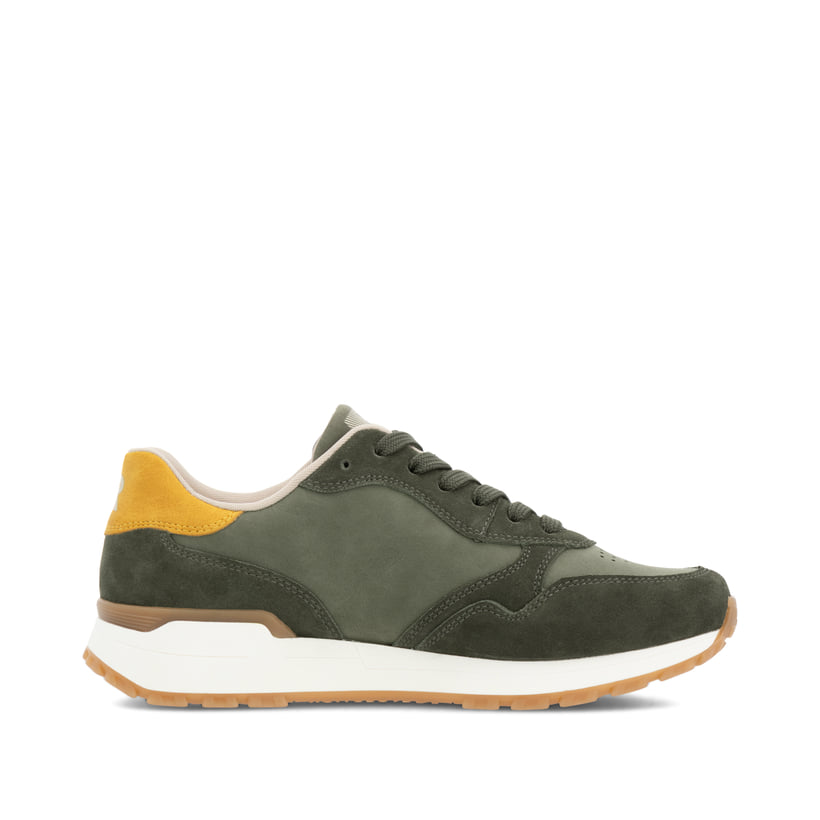 Rieker Artikelnummer W0607-54 Rieker Damen Sneaker Low khaki-cremeweiß Neueste Mode