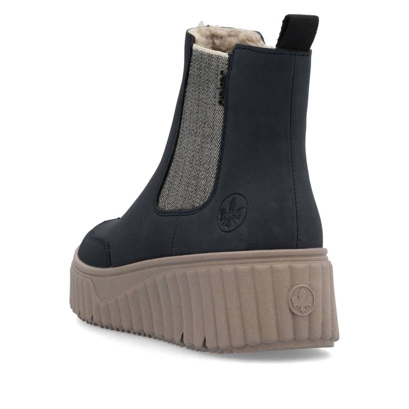 Rieker Artikelnummer N2553-14 Rieker Damen Chelsea Boots nachtschwarz Online Outlet