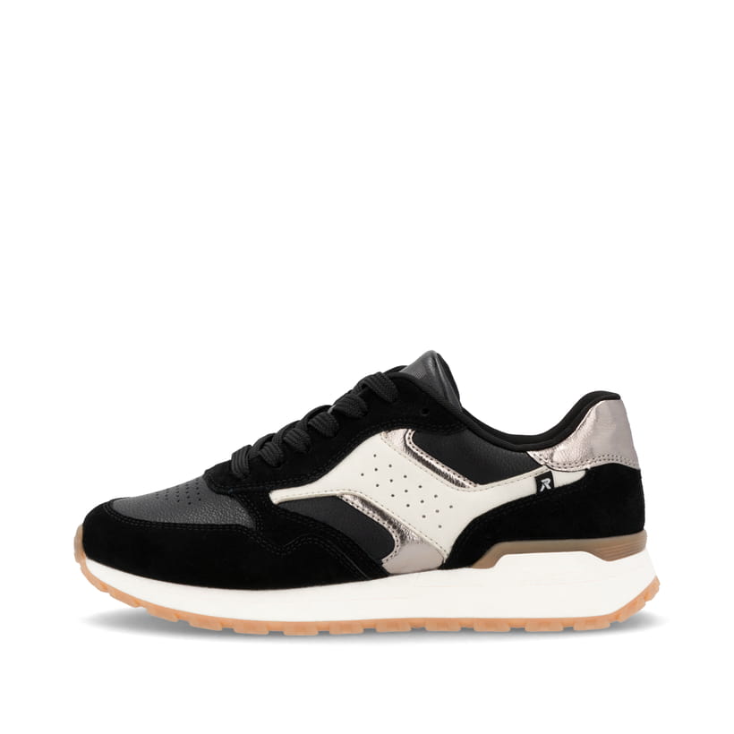 Rieker Artikelnummer W0607-00 Rieker Damen Sneaker Low urbanschwarz-cremeweiß Zeitlich begrenztes Angebot