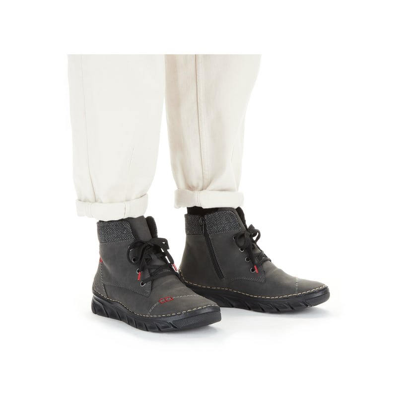 Rieker Artikelnummer 55031-45 Rieker Damen Schnürstiefel anthrazit Saisonale Angebote