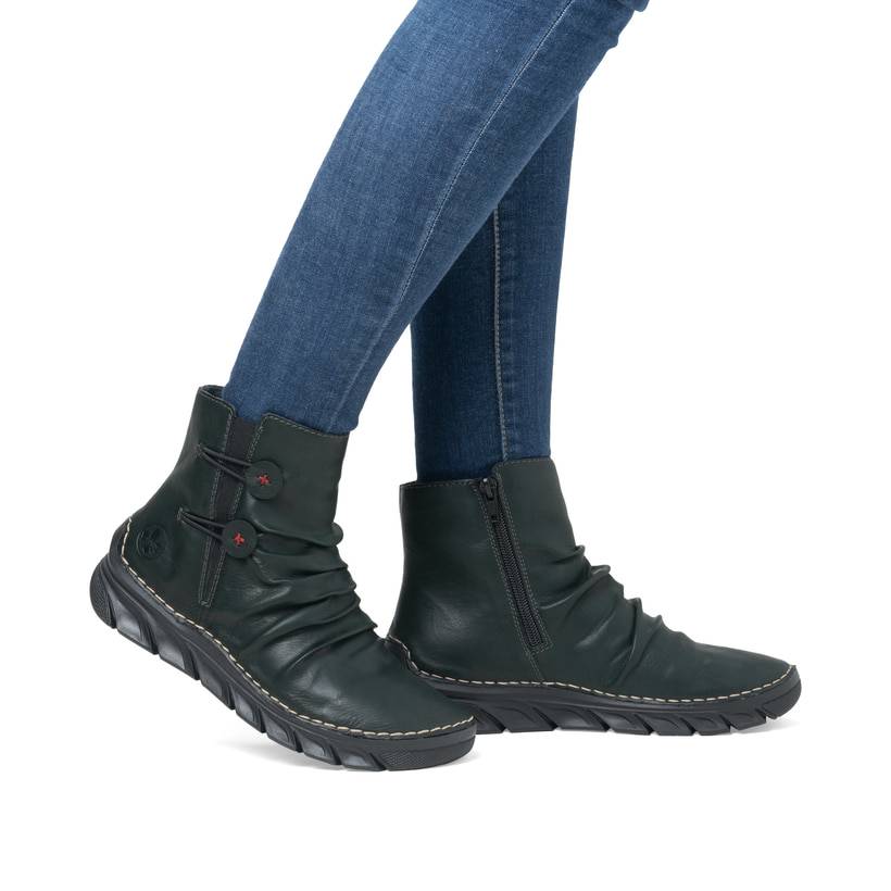 Rieker Artikelnummer 55052-54 Rieker Damen Schnürstiefel waldgrün Kauf eins, bekomm eins gratis