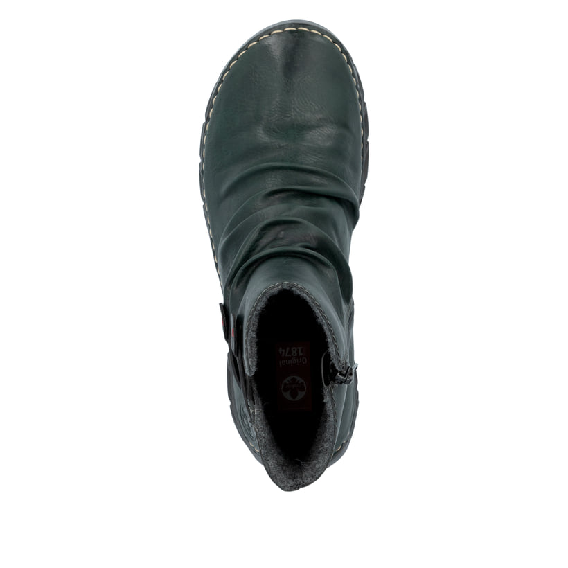 Rieker Artikelnummer 55052-54 Rieker Damen Schnürstiefel waldgrün Kauf eins, bekomm eins gratis