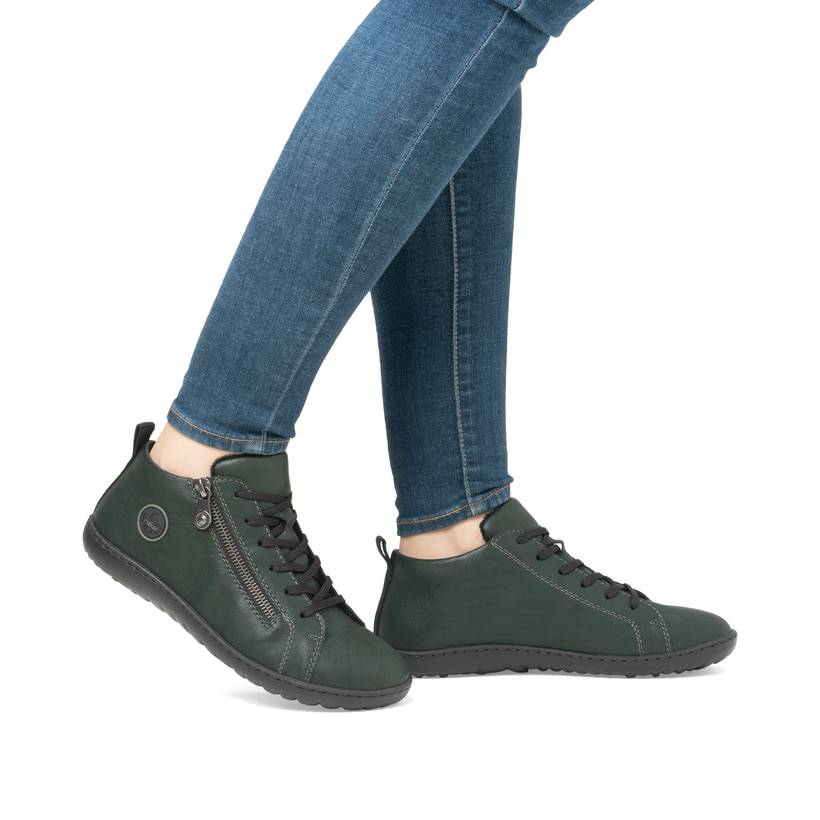 Rieker Artikelnummer 52804-54 Rieker Damen Schnürschuhe waldgrün Sonderangebote