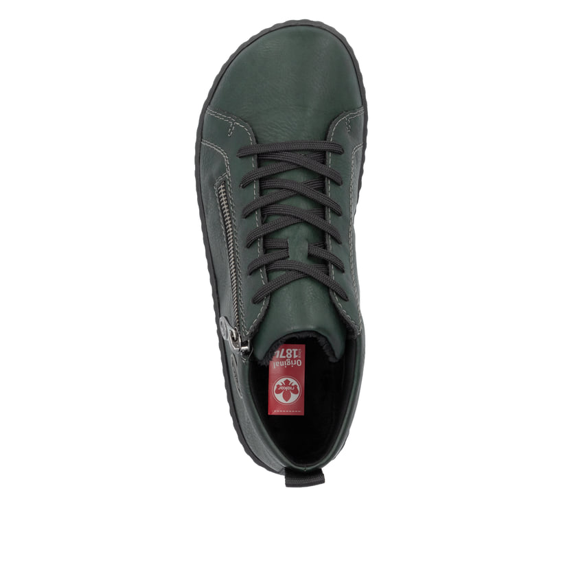 Rieker Artikelnummer 52804-54 Rieker Damen Schnürschuhe waldgrün Sonderangebote