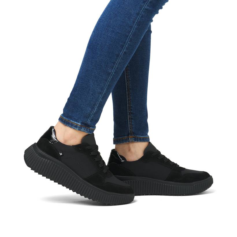 Rieker Artikelnummer W1700-00 Rieker Damen Sneaker Low carbonschwarz Wochenangebot