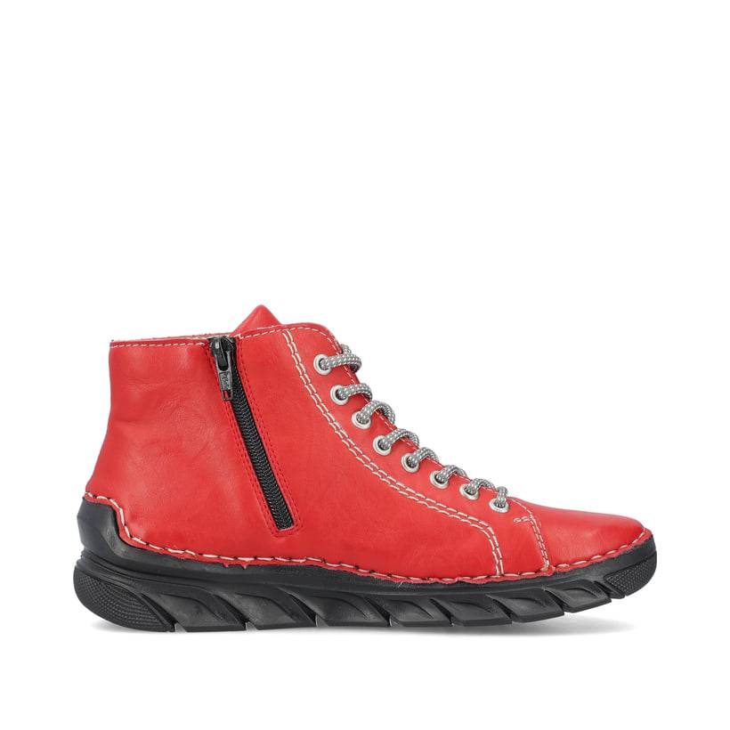 Rieker Artikelnummer 55020-33 Rieker Damen Schnürschuhe feuerrot Kostenlose Rückgabe