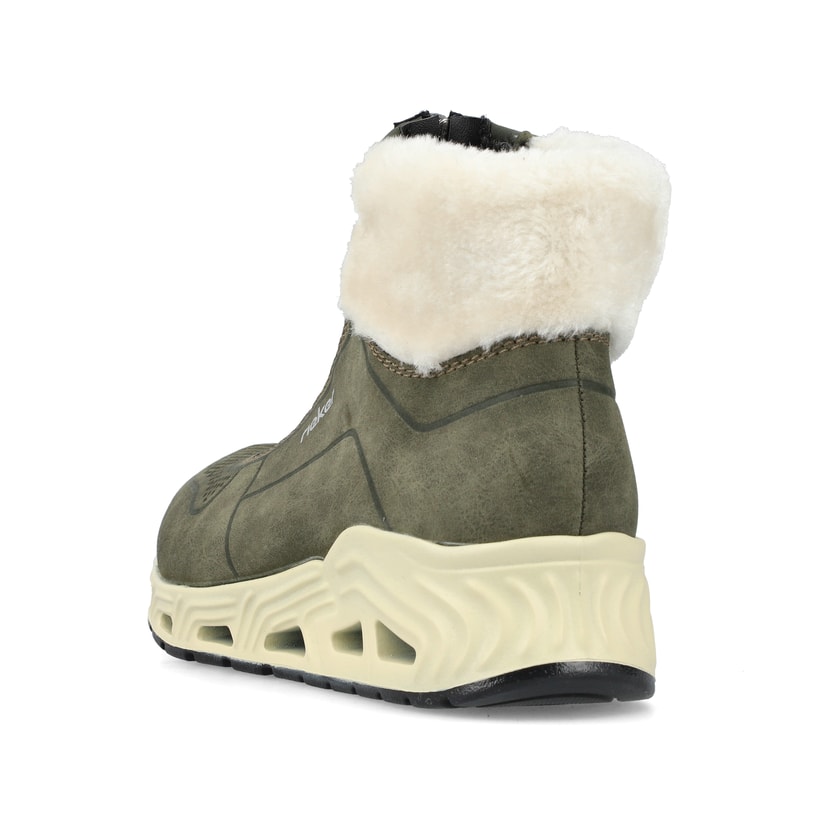 Rieker Artikelnummer N5271-52 Rieker Damen Kurzstiefel schilfgrün Begrenzte Freigabe