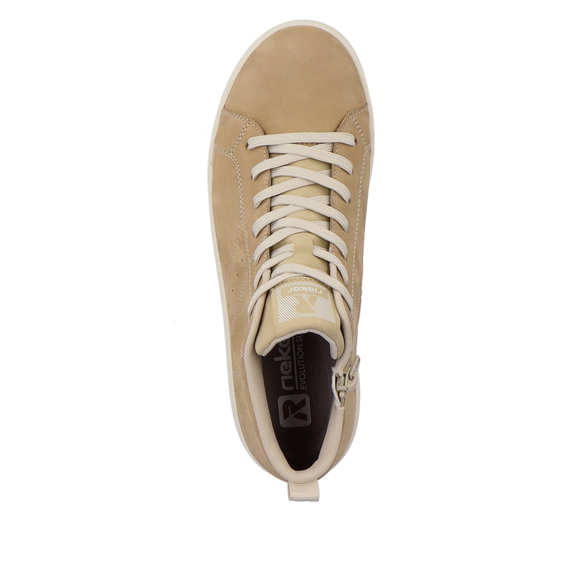 Rieker Artikelnummer 41907-20 Rieker Damen Sneaker High creme beige Letzte 3 Tage