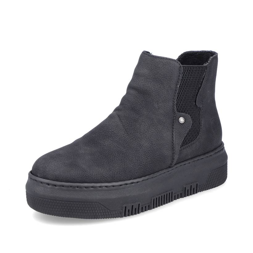 Rieker Artikelnummer M1981-00 Rieker Damen Chelsea Boots tiefschwarz Neueste Stile