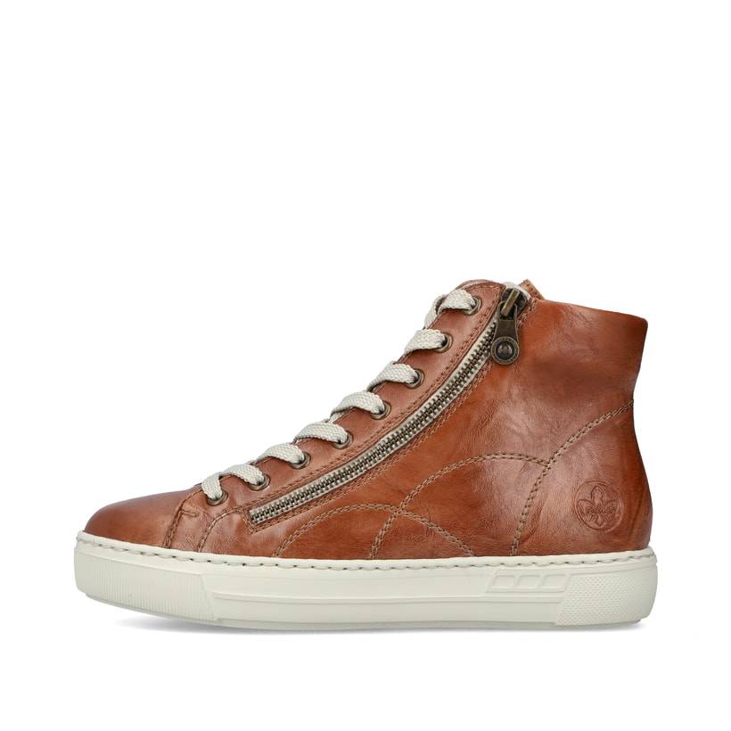 Rieker Artikelnummer L9880-24 Rieker Damen Schnürstiefel fuchsbraun Letzte 2 Tage